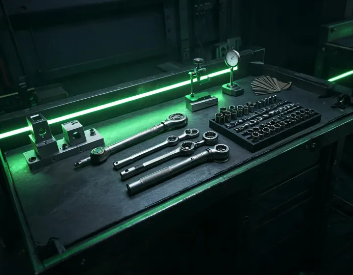 Gearwrench engineering test bench for ratchets and torque tools